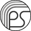 Circular logo with letters P and S